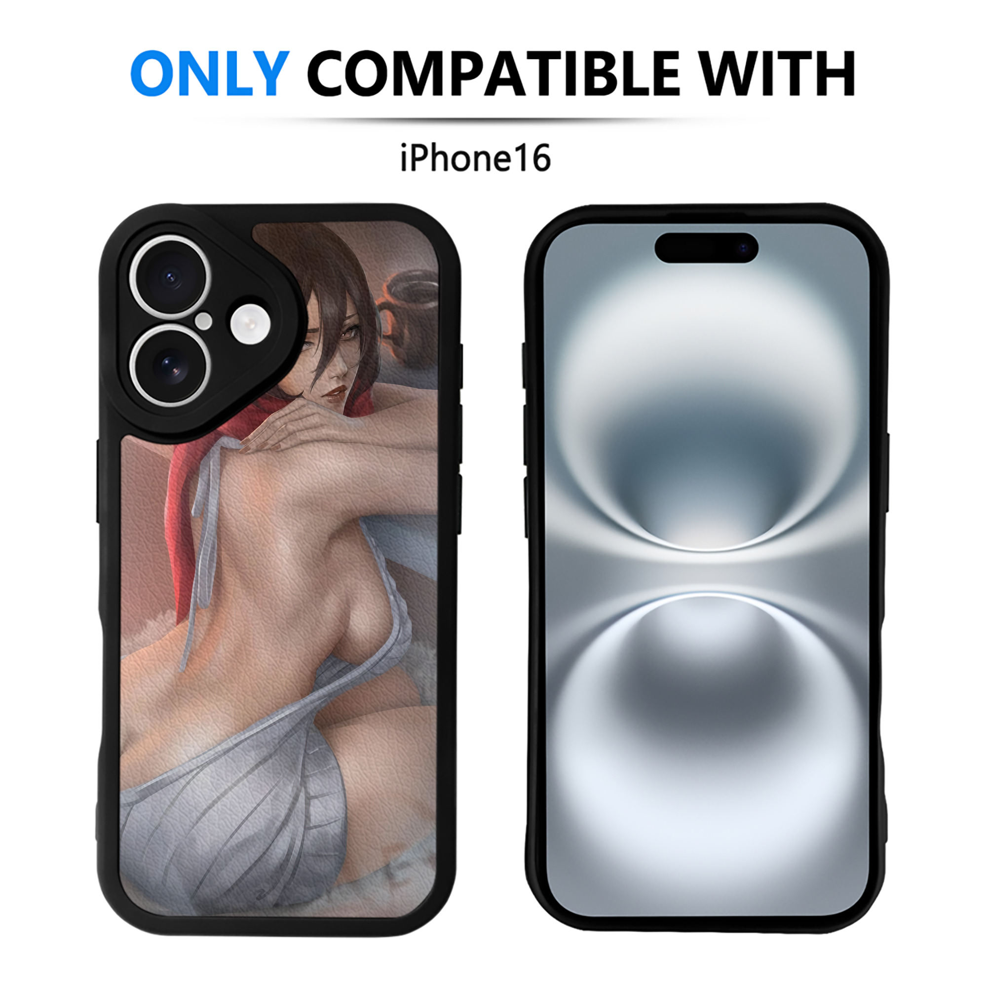 （画像用） 進撃の巨人 Attack on Titan 【iPhone 16シリーズ対応】シリコンスマホケース（レザー調） 材質：シリコン